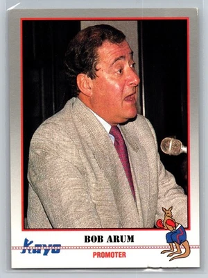 1991 Kayo Bob Arum #168 Boxing Personality Promoter Card - Image 1 of 2