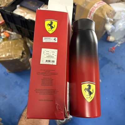 Scuderia Ferrari F1 Team Race Red Water Bottle Box Not Perfect (w8