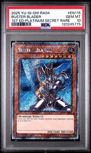 Buster Blader RA04-EN115 Platinum Secret Rare Yugioh PSA 10  - Picture 1 of 2