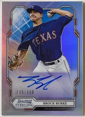 2019 Bowman Sterling - Refractor Auto /150 - Brock Butke Texas Rangers #BSPA-BB - Image 1 of 2