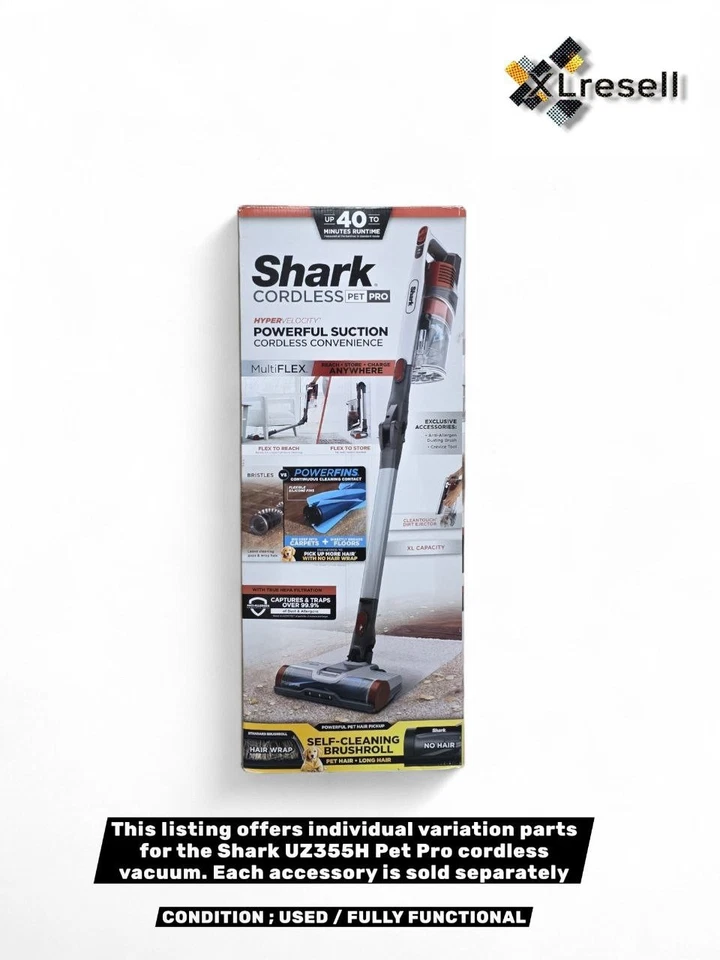 Shark UZ355H Pet Pro ¡Accesorios para aspiradora con varilla inalámbrica!!!  ¡VARIACIÓN!!!  USADO Foto 1 de 1