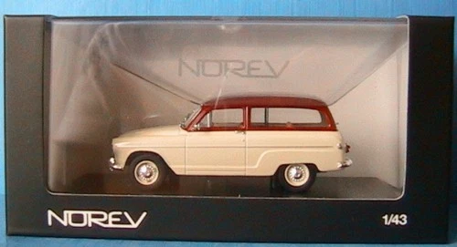 SIMCA P60 RANCH 1961 BEIGE BORDEAUX NOREV 576012 1:43 ZAMAK DIE CAST METAL - Photo 1/1
