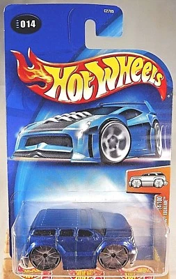 Hot Wheels #14 2004 primeras ediciones 14/100 Blings Cadillac Escalade azul con blings Foto 1 de 4