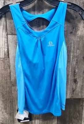 Salomon AGILE IMPACT TANK 女式小号背心全新带标签跑步远足野营 — 第 1/4 张图片