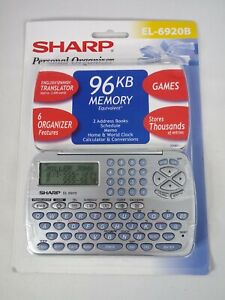 Sharp-Personal Organizer-Electronic-EL-6920B-English/Spanish Translator-Clock