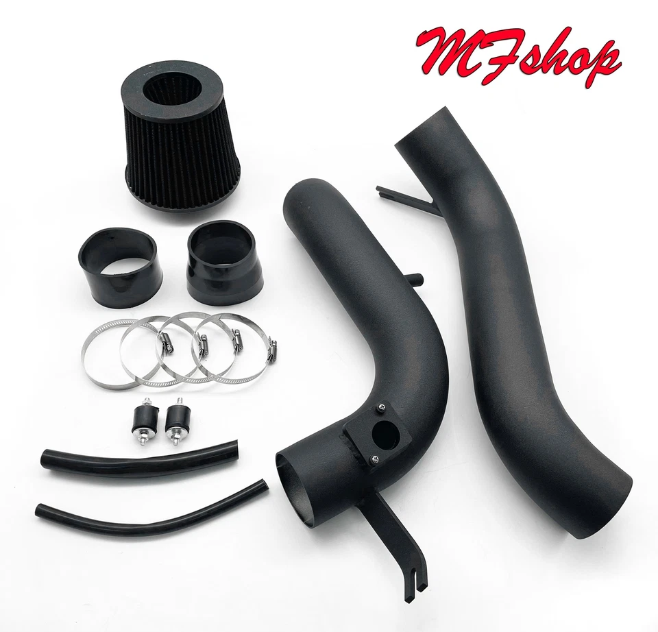 Kit de admisión de aire frío recubierto negro para Honda Accord EX LX 2008-2012 2,4 L L4 de 2 piezas Foto 1 de 1