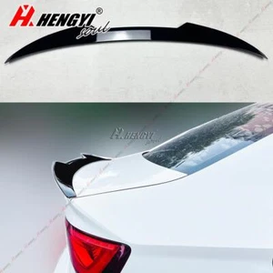 M4 Style Spoiler Aileron Becquet de Noir Pour AUDI A3 S3 RS3 8V 2013-20 Berline - Imagen 1 de 9