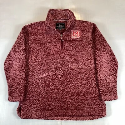 Boxercraft Miami Mujer Talla S Manga Larga Pullover Chaqueta Sherpa Vellón 1/4 Cremallera Foto 1 de 4