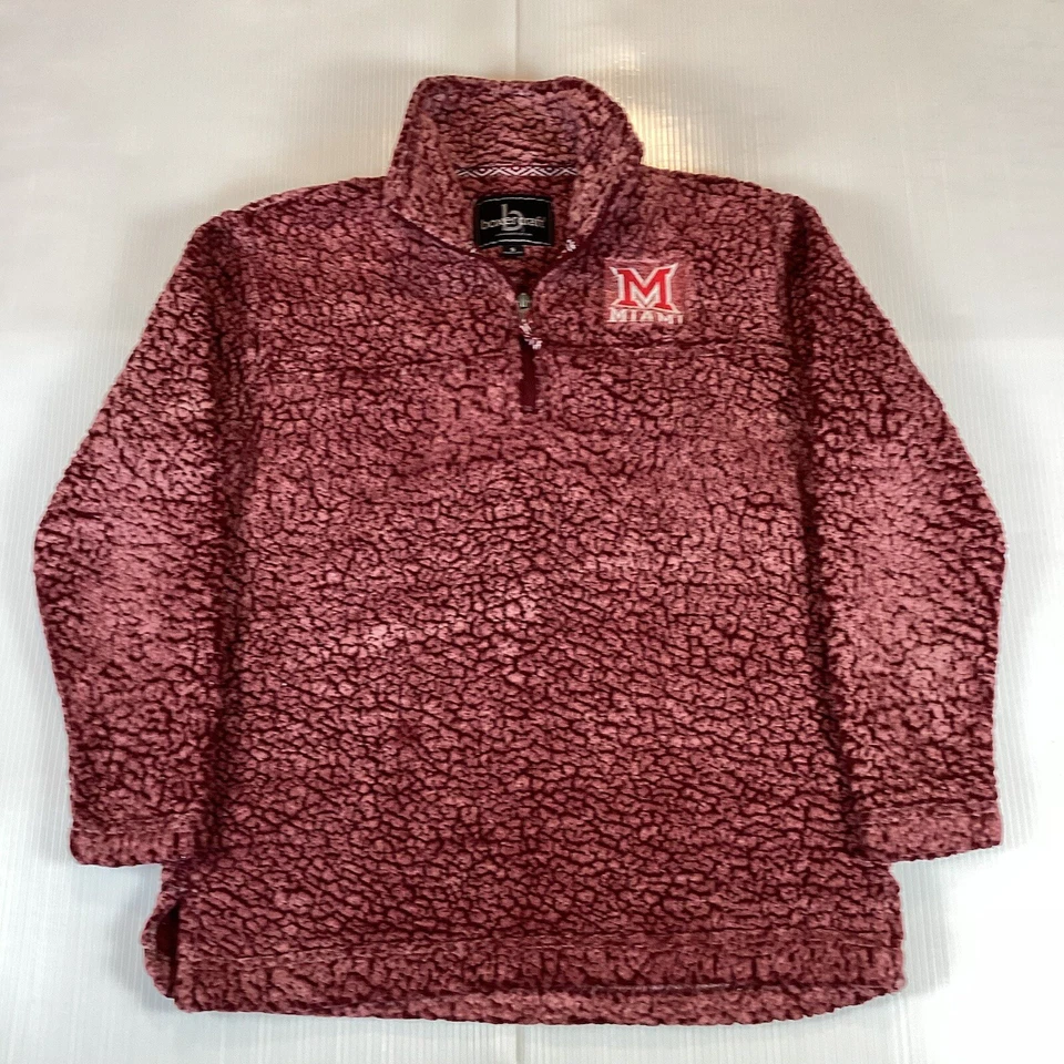 Boxercraft Miami Mujer Talla S Manga Larga Pullover Chaqueta Sherpa Vellón 1/4 Cremallera Foto 1 de 4