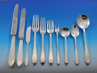Reeded Edge by Tiffany Sterling Silver Flatware Set for 8 Service 84 pcs Dinner - Image 1 of 4