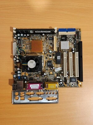 PC Chips M754LR Ver: 3.3 Socket 370 Motherboard + Pentium III 667mhz + 128mb RAM - Image 1 of 4