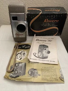 Vintage Revere "50" 8mm Kamera mit Bedienungsanleitung und OVP - Bild 1 von 4