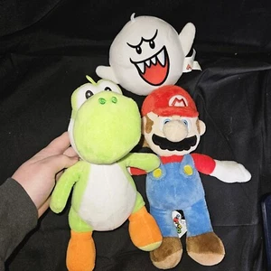 Super Mario Bros 11 Zoll Plüsch 2018-2021 Nintendo Plüsch Konvolut. Yoshi Und Boo - Bild 1 von 10