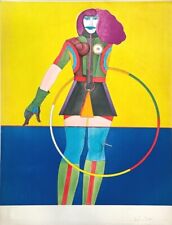Richard Lindner Girl with Hoop Lithograph Signed and Numbered