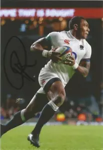 ENGLAND & BATH RUGBY UNION: SEMESA ROKODUGUNI SIGNED 6x4 ACTION PHOTO+COA - Picture 1 of 1