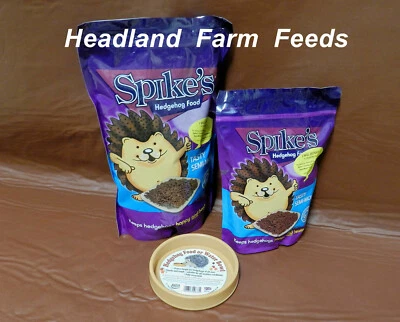 SPIKES HEDGEHOG FOOD Tasty SEMI MOIST Wildlife Nutritional Feed 1.3kg, 550g Bowl