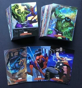 2007 MARVEL MASTERPIECES COMPLETE 90 CARD BASE SET - Picture 1 of 1