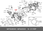 Genuine OE Cap Cylinder Head MF665533 For Mitsubishi MF66-5533
