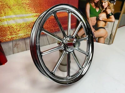 OEM Original Alcoa Wheel Harley Softail Revolver Front Forged 18"x3.5" - Image 1 of 4