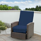 Outdoor Rattan Wicker Swivel Recliner Lounge Chair with Water/UV Fighting Materi