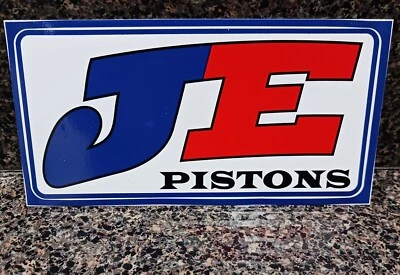 Calcomanía de contingencia vintage de pistones JE 7,5 X 3,5 NASCAR carreras deportes de motor  Foto 1 de 4