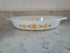 REAL Vintage Pyrex Town And Country Divided Dish Milk Glass Cassarole 1.5 Qt 