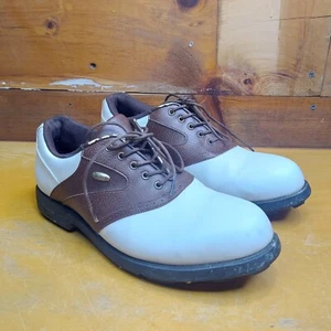 Dexter Size 9.5 Mens Golf Shoes White And Brown Used - Picture 1 of 12