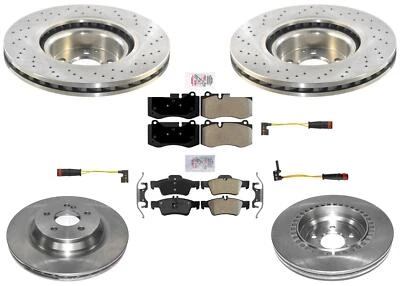 Pastillas de freno de disco delanteras traseras estilo OE para Mercedes Benz CL550 2009-2014 Foto 1 de 4