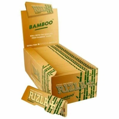 RIZLA Bamboo King Slim Standard Rolling Paper Tips Combi Pack 1 3 12 24 50 Box