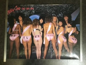 Póster promocional original de Motley Crue / Girls, Girls, Girls 1987 Japón B2 20x28 pulgadas - Imagen 1 de 6