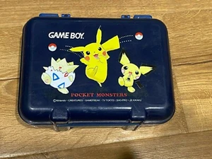 Estuche de transporte de plástico duro Nintendo Pocket Monsters GameBoy Pokemon azul marino - Imagen 1 de 7