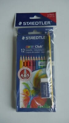 STAEDTLER Buntstifte Malstifte Noris Club  + Bleistift und Radierer NEU OVP - Bild 1 von 2