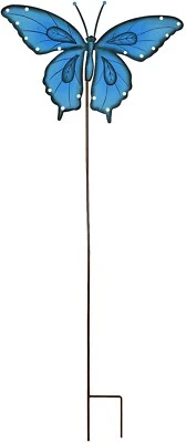 Estaca de jardín de mariposas decorativa estaca de patio de mariposas, linda decoración de arte de insectos Foto 1 de 4