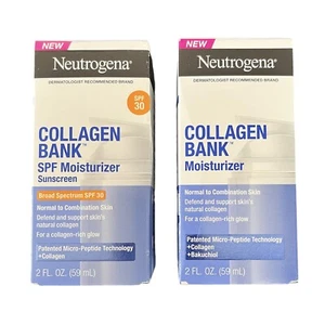 NUEVO Banco de colágeno Neutrogena hidratante protector solar SPF30 e hidratante 2 oz cada uno - Imagen 1 de 7