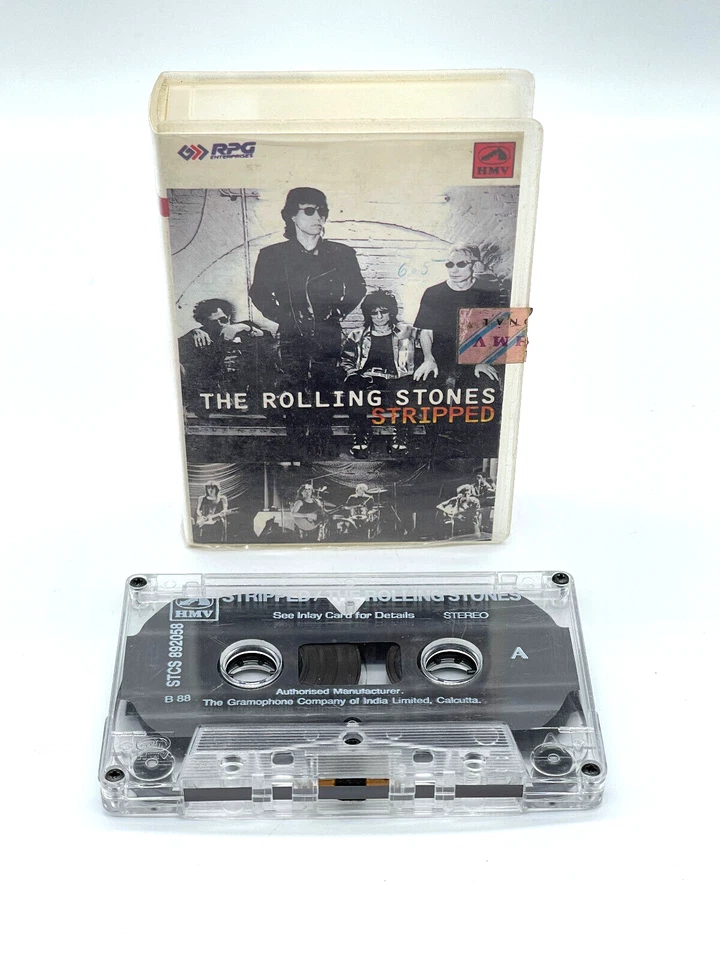 THE ROLLING STONES - STRIPPED - MADE IN INDIA CASSETTE TAPE RARE - Image 1 of 1