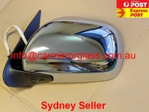NEW DOOR MIRROR FOR TOYOTA HIACE 2005-2013 (Left side, Chrome, Manual Fold - Picture 1 of 4