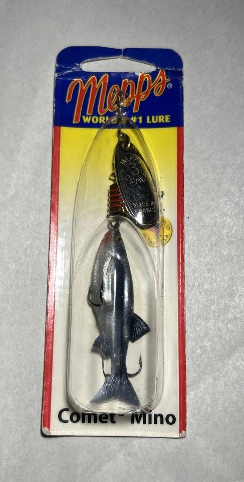 Mepps Com-s Silver Comet Minnow Bass Mater's Top 10 Fishing Spinner Lure 1/9 Oz