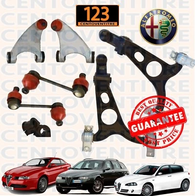  BRACCI BRACCETTI ALFA ROMEO 147 - ALFA 156 - ALFA GT ( KIT rinforzato 8 PEZZI) - Immagine 1 di 3