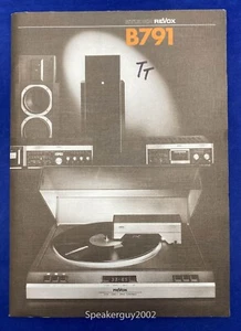 Original Studer Revox Turntable Operation Manual & Catalog / Folder - B271 -- #2 - Picture 1 of 2
