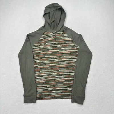 Pullover camuflado con capucha Henley Lands End para jóvenes niños talla 18-20 XXL verde marrón Foto 1 de 4