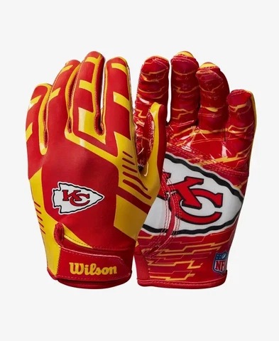 Kansas City Chiefs NFL Stretch Fit Receiver Football Gloves Cover