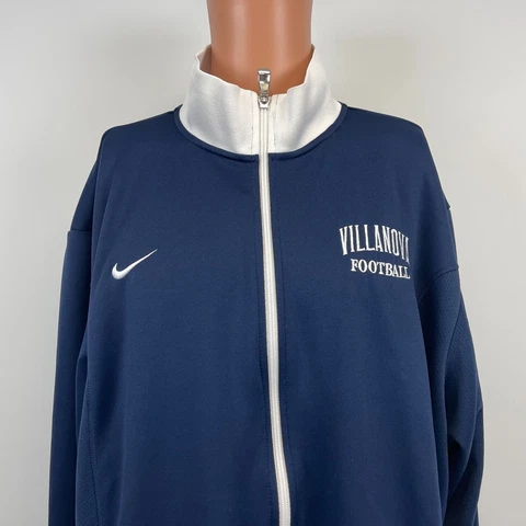 Nike Villanova Wildcats Football Embroidered Dri Fit Track Jacket College 2XL Cover