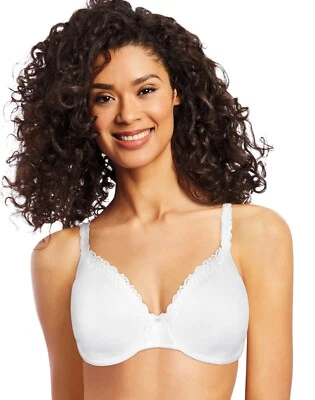 Bali $39 Back Smoothing Lightly Lined Underwire Shaping Bra White - Image 1 of 4