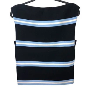 Tanya Taylor Zanita gestreiftes ärmelloses Stricktop Medium neu mit Etikett - Bild 1 von 10