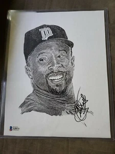 Kirby Puckett Signed Auto Autograph 8 X 10 Lithograph BECKETT BAS - Picture 1 of 1
