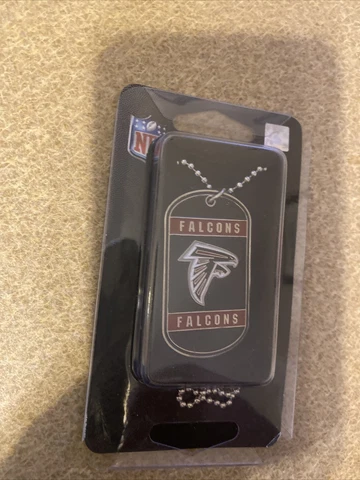 NEW ATLANTA FALCONS NFL KEYCHAIN DOG TAG FOOTBALL TEAM DECAL LOGO FAN GIFT ATL Cover