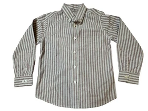 George Boy's Striped Button Down Collared Dress Shirt, Size S 6-7 NWOT - Picture 1 of 4