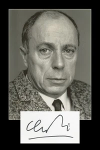 Claude Simon (1913-2005) - Novelista francés - Tarjeta firmada + Foto - Premio Nobel - Imagen 1 de 3