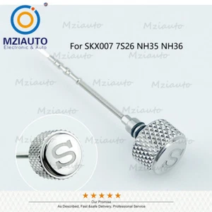 Knurled Watch Crown Stainless For Seiko SKX007 SKX009 7s26 NH35 4R36 NH36 6R15 - Picture 1 of 4