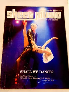Revista de partituras ¿Bailaremos? Piano Guitarra Música Vocal 1984 Flashdance - Imagen 1 de 10